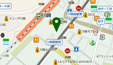 からあげ とり多津 川崎アゼリア店の地図画像