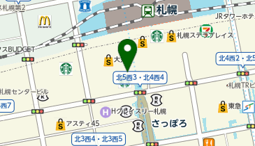 スーツセレクト JRタワー アピア店の地図画像