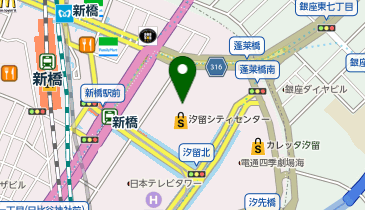 ABCクッキングスタジオ 汐留シティセンター店の地図画像