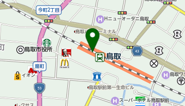 カレーとアジアンフード コサジイチ シャミネ鳥取店の地図画像
