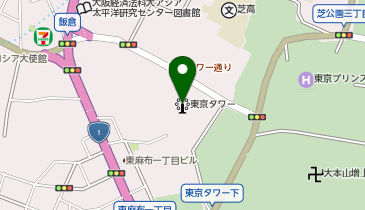 オープンエア 外階段ウォークゴール 東京タワー店の地図画像