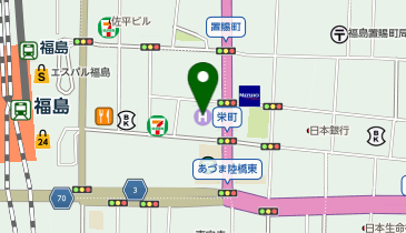 garden cafe M 福島東口駅前アックス店の地図画像