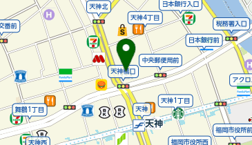 クラフトハートトーカイ ミーナ天神店の地図画像
