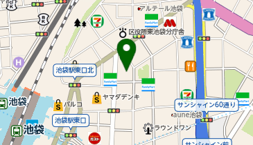ユザワヤ ワッカ池袋店の地図画像