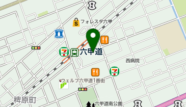 木灰そば 太陽人 (もっかいそば てぃだんちゅ) メイン六甲店の地図画像