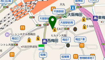 デュオラボ ヒルトンプラザ店の地図画像