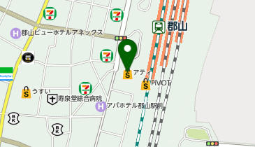 スタジオダンスヘッド アティ郡山店の地図画像