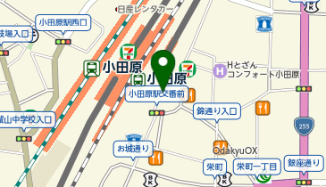カーブス ハルネ小田原店の地図画像