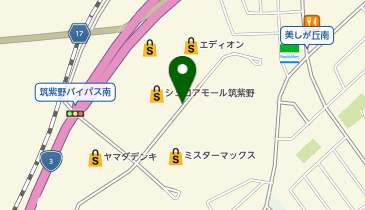 PilatesK シュロアモール筑紫野店の地図画像