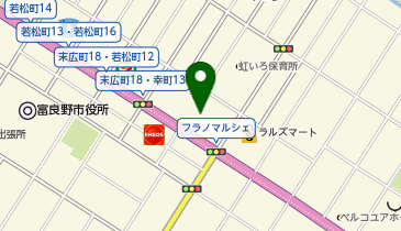 ぷちぷちバーガー フラノマルシェ店の地図画像