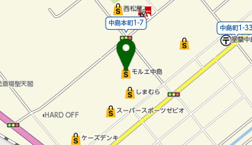 ジーユー モルエ中島店の地図画像
