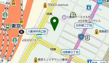 チケットレンジャー TOFROM八重洲店の地図画像