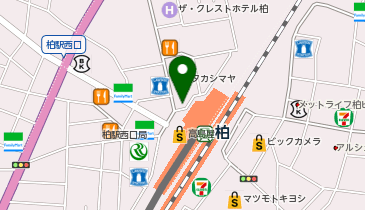 赤坂柿山 柏高島屋店の地図画像