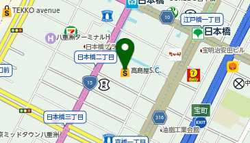 伊勢廣 日本橋高島屋店の地図画像