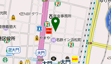 タイムズ浜松町第2の地図画像