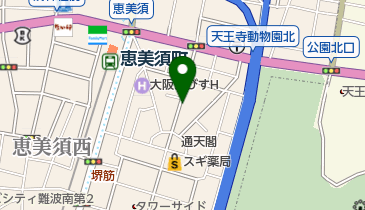タイムズ通天閣第2の地図画像