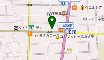 タイムズ北巽駅前の地図画像