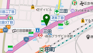 タイムズ田町駅前の地図画像