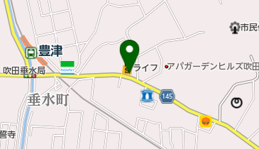 タイムズライフ豊津店の地図画像