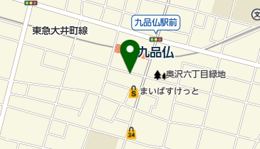 タイムズ九品仏駅前第2の地図画像