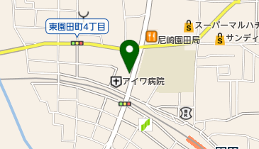 タイムズ東園田(コープ園田)の地図画像