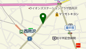 タイムズ西所沢の地図画像