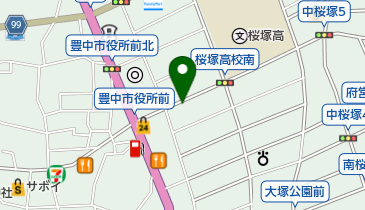 タイムズ豊中市役所前第2の地図画像