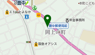 タイムズ豊中岡上の町の地図画像