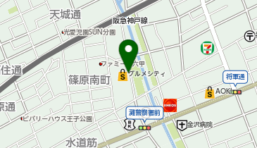 タイムズグルメシティ灘店の地図画像