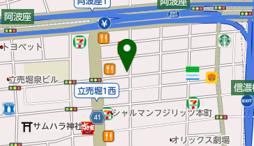 タイムズ阿波座1丁目第3の地図画像