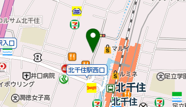 タイムズ北千住駅前第2の地図画像