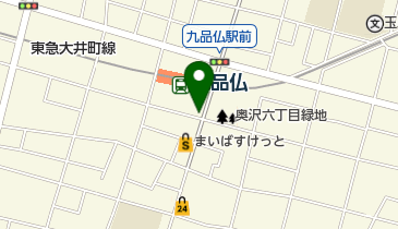 タイムズ九品仏駅前第3の地図画像