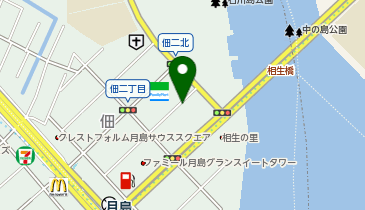 タイムズ佃第4の地図画像