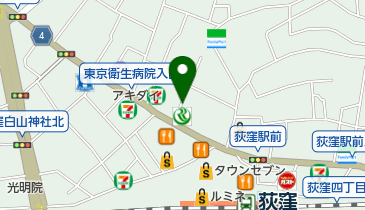 タイムズりそな銀行荻窪支店の地図画像