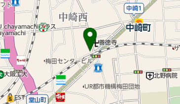 タイムズ中崎西1丁目」(大阪市北区-タイムズ-〒530-0015)の地図