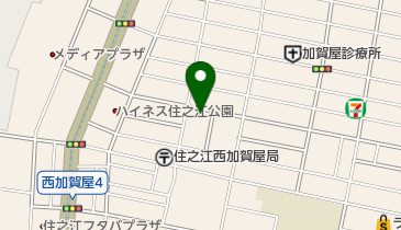 タイムズ西加賀屋の地図画像