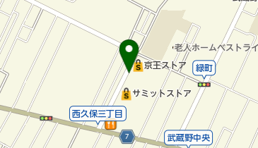 タイムズ武蔵野緑町第3の地図画像