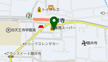 タイムズ関西みらい銀行藤井寺支店の地図画像