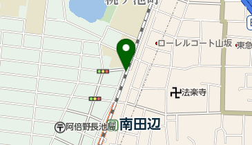 タイムズJR南田辺駅北の地図画像