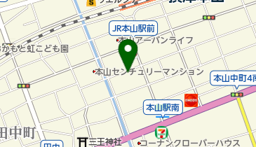 タイムズ摂津本山駅前の地図画像