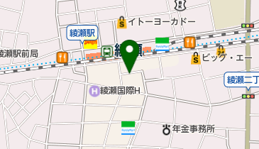 タイムズ綾瀬駅前の地図画像