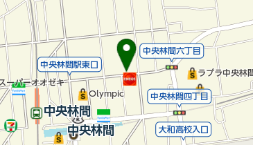 タイムズコナミスポーツクラブ中央林間の地図画像