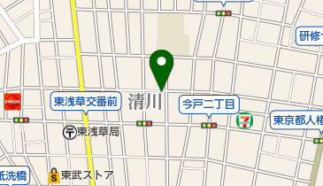 タイムズ台東清川の地図画像