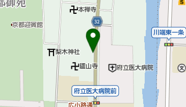 タイムズ京都府立医大病院前の地図画像