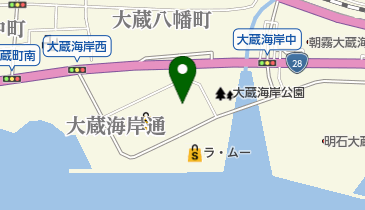 タイムズ明石大蔵海岸の地図画像