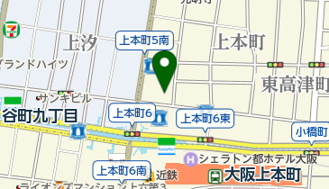 タイムズ上本町駅前の地図画像