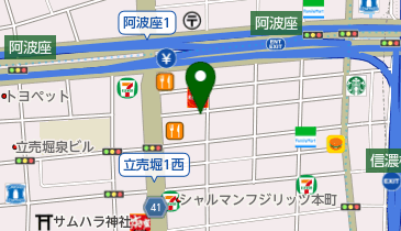タイムズ大阪厚生信用金庫 西区支店の地図画像