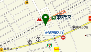 タイムズ東所沢駅前の地図画像