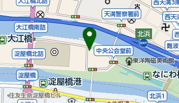 タイムズ大阪市中央公会堂の地図画像