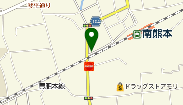 タイムズ南熊本の地図画像